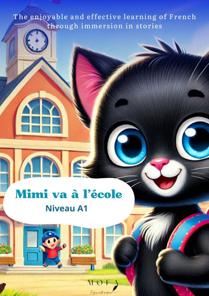 Mimi Goes to School – Learn French Through Stories (A1 Level)